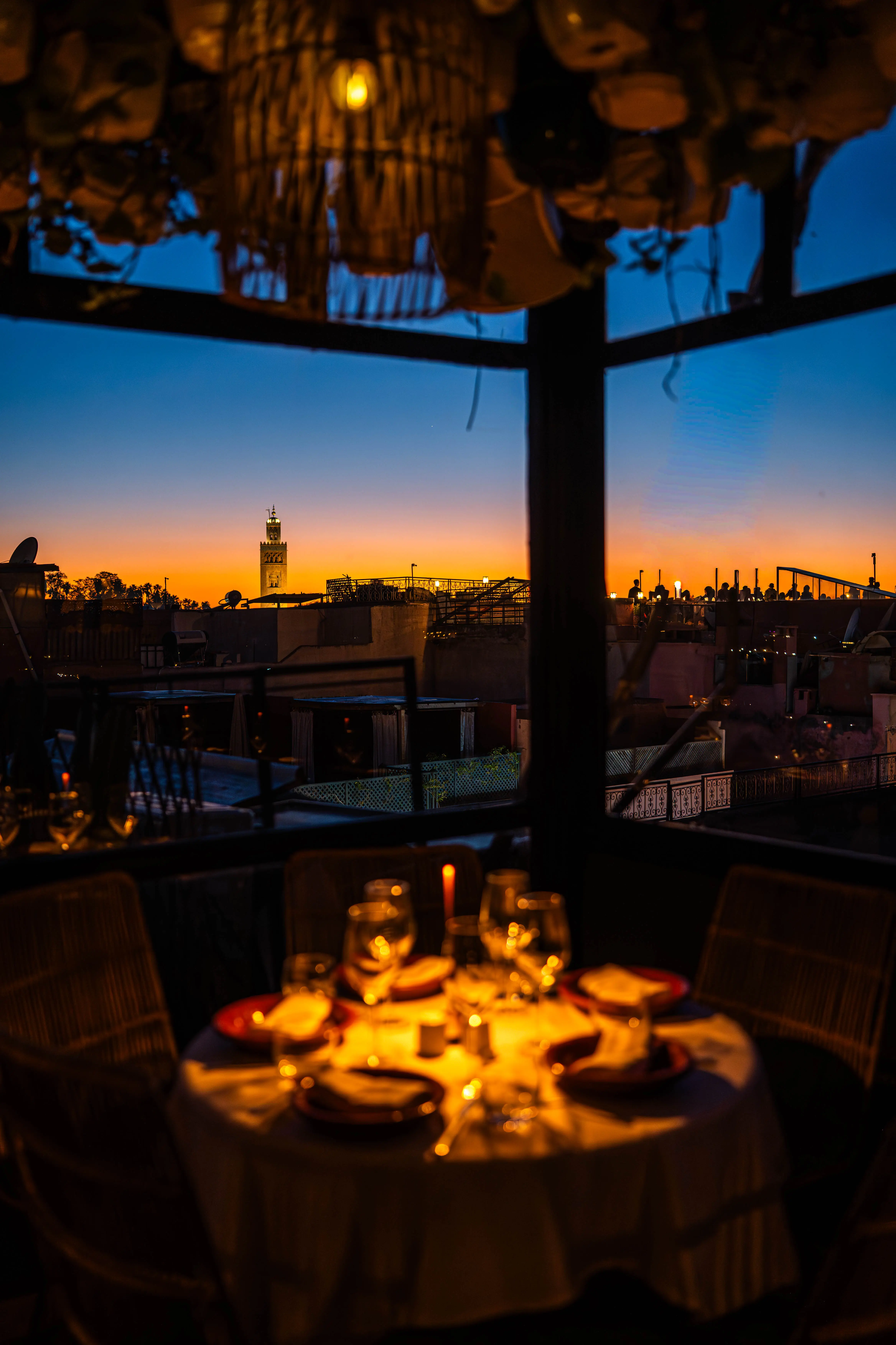 A variety of international and Moroccan fusion dishes on the Le Salama dinner menu