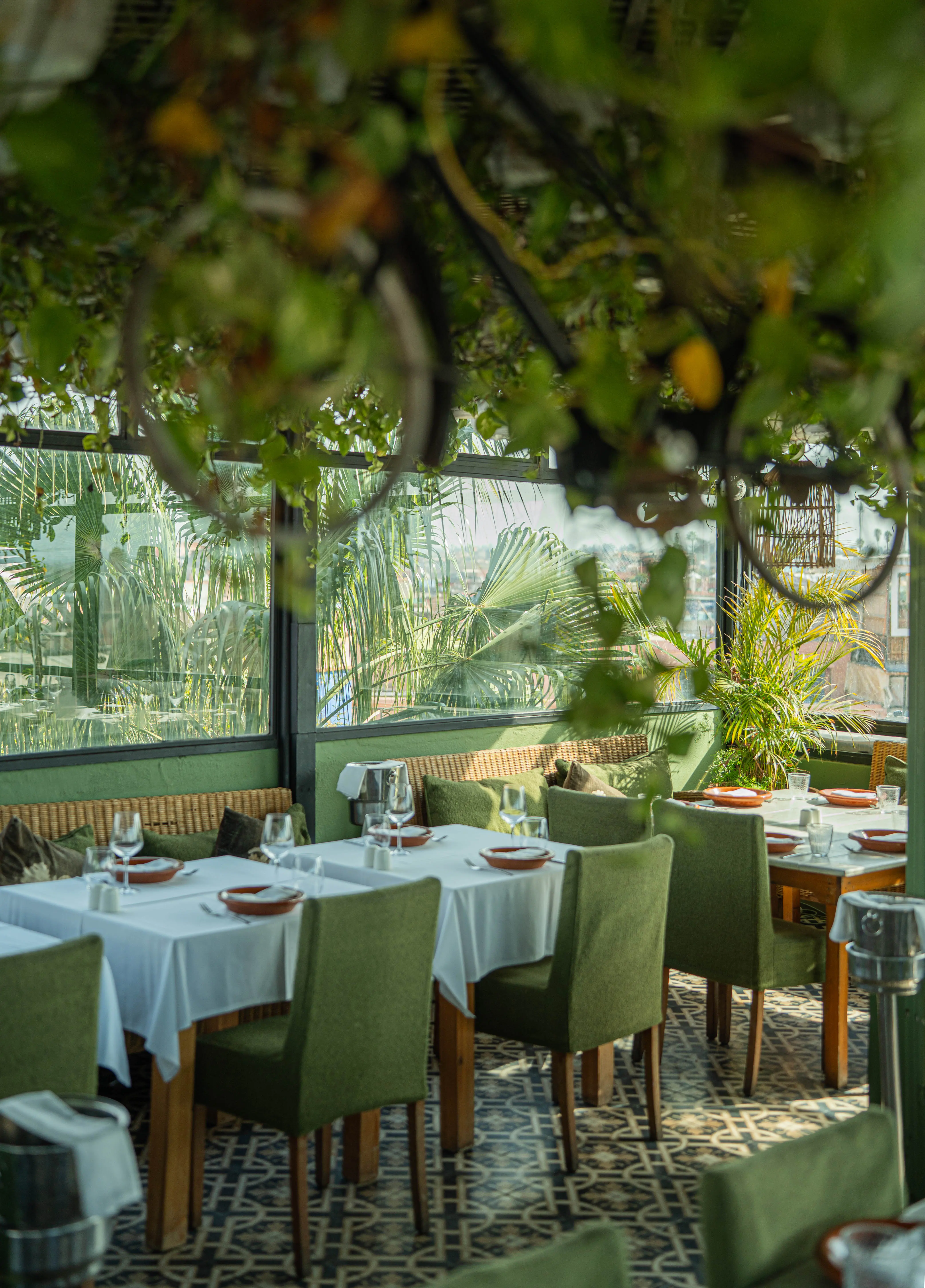 Panoramic rooftop view from Le Salama Marrakech